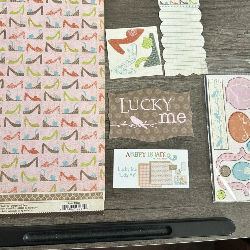 Scrapbooking‎ Lot Including Premade Layouts And My Minds Eye Coordinating Pieces